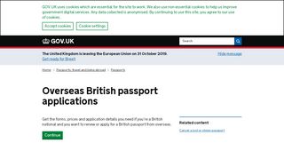 
                            4. Overseas British passport applications - GOV.UK