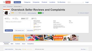 
                            8. Overstock Seller Reviews and Complaints - Pissed Consumer