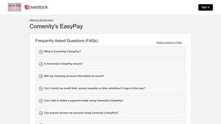 
                            4. Overstock Store Credit Card - Comenity's EasyPay