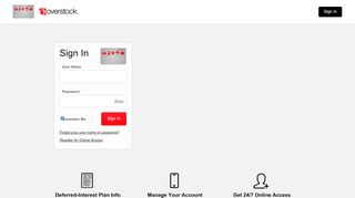 
                            3. Overstock Store Credit Card - Manage your account
