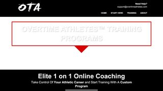 
                            2. Overtime Athletes Training Programs