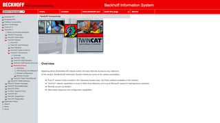 
                            5. Overview - Beckhoff Information System
