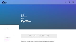 
                            3. Overview ‹ EyeWire — MIT Media Lab