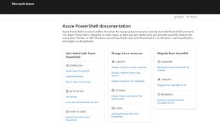 
                            2. Overview of Azure PowerShell | Microsoft Docs