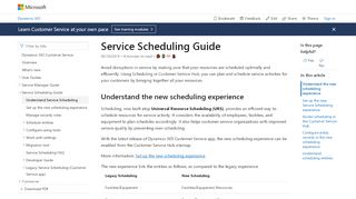 
                            5. Overview of Service Scheduling (Dynamics 365 for Customer Service ...