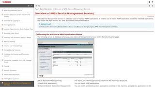 
                            8. Overview of SMS (Service Management ... - oip.manual.canon