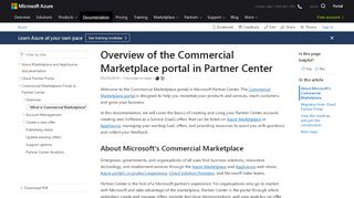 
                            7. Overview of the Commercial Marketplace portal in Partner ...