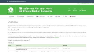 
                            4. Overview | Oriental Bank Rewardz
