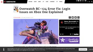 
                            2. Overwatch BC-124 Error Fix: Login Issues on Xbox One ...