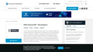 
                            7. OVH Cloud API Developers | ProgrammableWeb