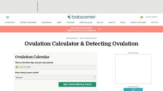 
                            2. Ovulation Calculator & Calendar | Detecting Ovulation ...