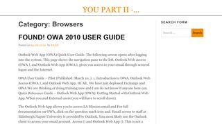 
                            9. Owa 2010 User Guide.