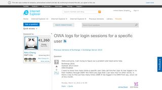 
                            4. OWA logs for login sessions for a specific user - Microsoft