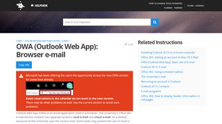 
                            11. OWA (Outlook Web App): Browser e-mail | Helpdesk