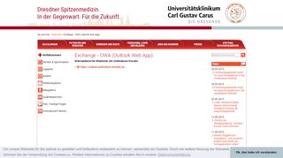 
                            2. OWA (Outlook Web App) — Deutsch - uniklinikum-dresden.de