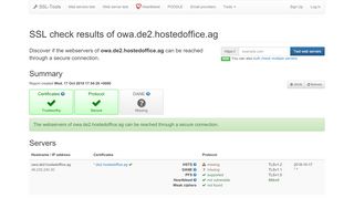 
                            3. owa.de2.hostedoffice.ag - SSL / HTTPS Check · SSL-Tools