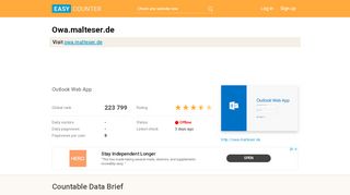 
                            6. Owa.malteser.de: Outlook Web App - Easy Counter