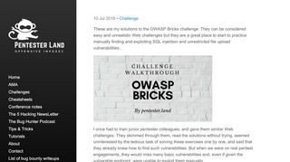 
                            4. Owasp Broken Web Apps - Owasp Bricks Challenge walkthrough ...