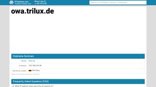 
                            4. owa.trilux.de : Outlook Web App - IPAddress.com