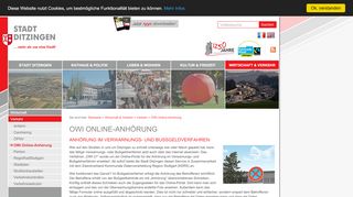 
                            8. OWi Online-Anhörung - Stadt Ditzingen