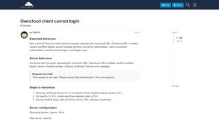 
                            3. Owncloud client cannot login - Desktop - ownCloud Central
