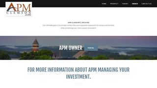 
                            1. Owner | APM Clemson