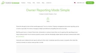
                            5. Owner Reporting Made Simple For Property Managers - Yardi Breeze