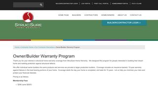 
                            4. Owner/Builder Warranty Program | StrucSure Home Warranty