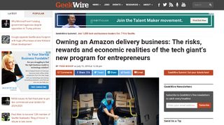 
                            3. Owning an Amazon delivery business: The risks, rewards and ...