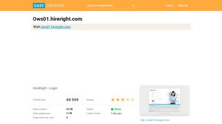 
                            5. Ows01.hireright.com: HireRight - Login - Easy Counter
