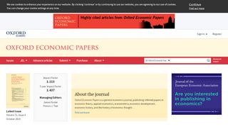 
                            8. Oxford Economic Papers | Oxford Academic