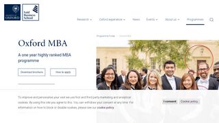 
                            7. Oxford MBA | Saïd Business School