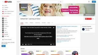 
                            7. Oxford Owl - Learning at Home - YouTube