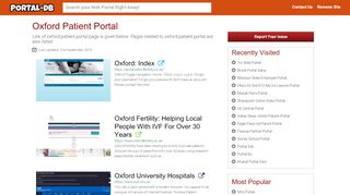
                            5. Oxford Patient Portal