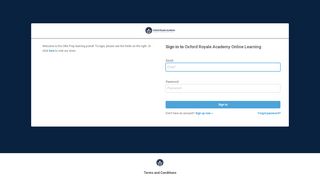 
                            3. Oxford Royale Academy Online Learning: Sign in