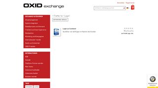 
                            2. OXID eXchange | Login - OXID eSales