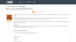 
                            7. Oxide - Rcon.io - A new web-based RCON admin tool