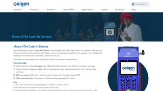 
                            2. Oxigen Micro ATM AEPS Cash In Service | Aadhaar Micro ATM