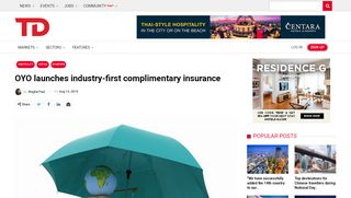 
                            9. OYO launches industry-first complimentary insurance