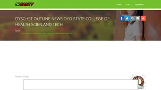 
                            2. Oyschst Outline News Oyo State College Of Health Scien ... - Gleauty