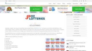 
                            9. Oz Lotteries - Official Lotto Results & Site Overview
