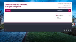 
                            3. Ozyegin University - Learning Management System