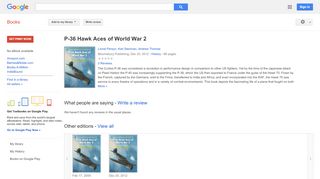 
                            5. P-36 Hawk Aces of World War 2