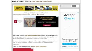 
                            4. P-YES Login 2019/2020 – Login to the Official Portal - Recruitment ...