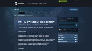 
                            4. P0RTAL 2 Weapon Cheats & Extras!   :: Portal 2 Discussões Gerais