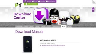 
                            1. P1: Customer Care - MF230 Installer Download