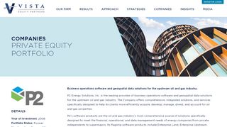 
                            4. P2 Energy Solutions - Vista Equity Partners