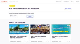 
                            6. P2S Travel Dreamcations Mix and Mingle Tickets, Mon, Jul 15, 2019 at ...