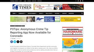 
                            6. P3Tips: Anonymous Crime Tip Reporting App Now …