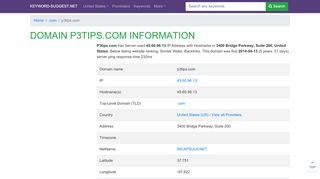 
                            7. p3tips.com | Domain infomation, DNS analytics | …